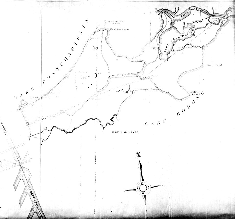 Eastern New Orleans Map 1940