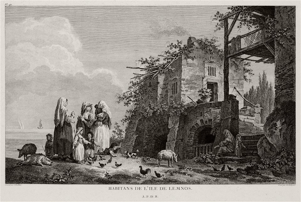 Habitans de l'ile de Lemnos - Choiseul-gouffier Gabriel Florent Auguste De - 1782