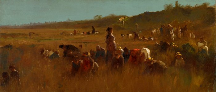 Eastman Johnson - Cranberry Pickers, Nantucket (c. 1879)