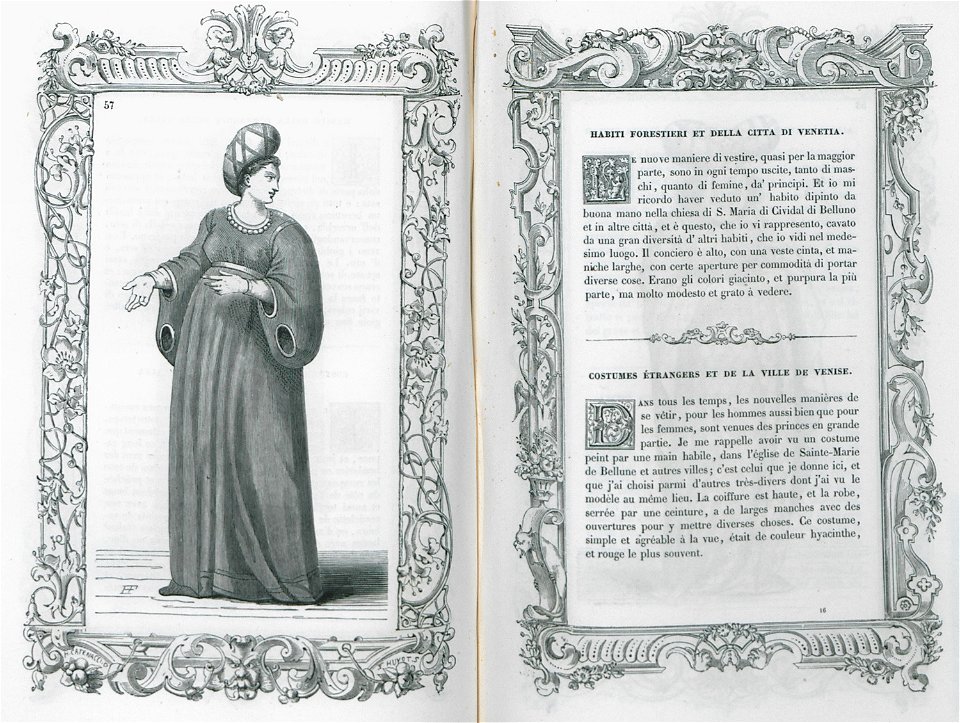 Habiti forestieri et della citta di Venetia - Vecellio Cesare - 1860
