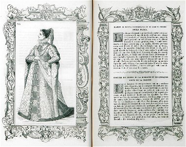 Habito di donna di Romagna et di alcune terre della Marca - Vecellio Cesare - 1860