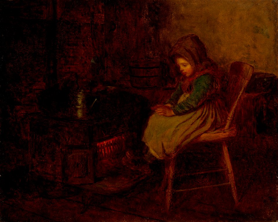 Eastman Johnson - Home and Warmth - 77.336 - Museum of Fine Arts