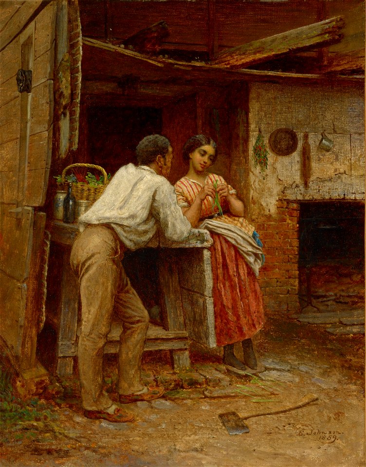 Eastman Johnson - Southern Courtship - 2007.1174 - Museum of Fine Arts