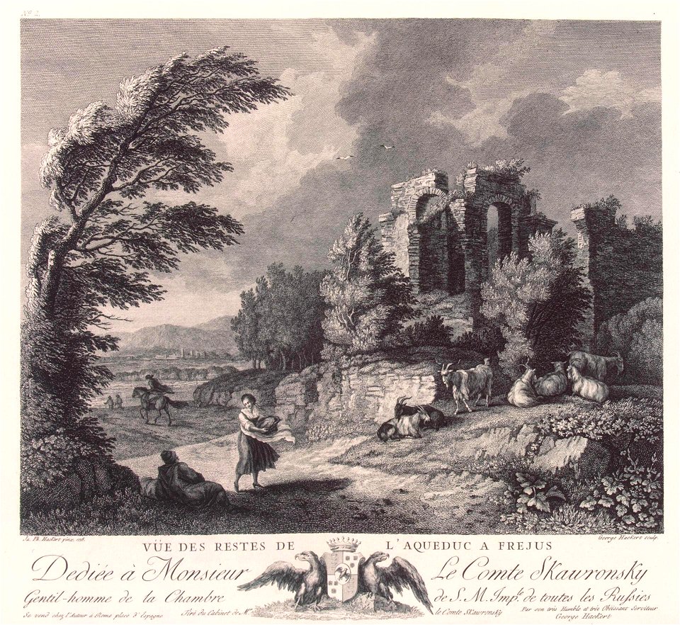 Georg Abraham Hackert - Ruine eines Aquädukts (1778)