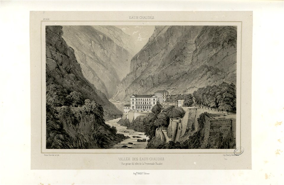 Eaux-Chaudes - Vallée des Eaux-Chaudes - Vue prise du côté de la Promenade Baudot - Fonds Ancely - B315556101 A PETIT 2 030
