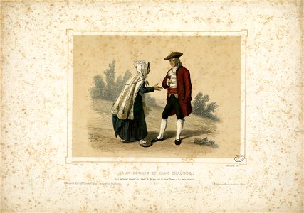 Eaux-Bonnes et Eaux-Chaudes, vrais costumes anciens du village de Laruns, près les Eaux-Bonnes et les Eaux-Chaudes - Fonds Ancely - B315556101 A MAURICE 4 001