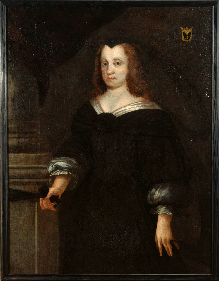 Ebba Brahe (1596-1674) grevinna, hovfröken, gift med greve Jacob De la Gardie - Nationalmuseum - 35873