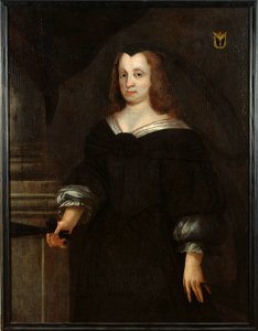 Ebba Brahe (1596-1674) grevinna, hovfröken, gift med greve Jacob De la Gardie - Nationalmuseum - 35873