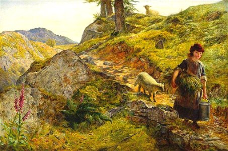 Ebenezer Downard (1830-1894) - A Mountain Path at Capel Curig, Wales - T01139 - Tate