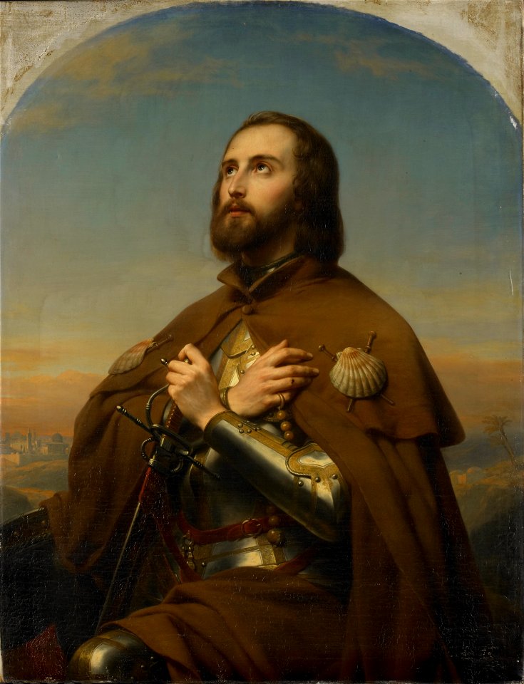 Eberhard (1445-96), hertog van Würtemberg als pelgrim in het Heilige Land Rijksmuseum SK-C-290