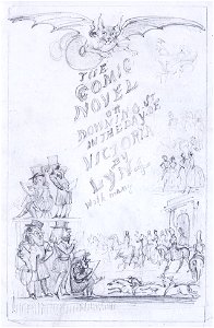 Ebenezer Landells - The Comic Novel, or, Downing Street the Day of Victoria by Lynx. Free illustration for personal and commercial use.