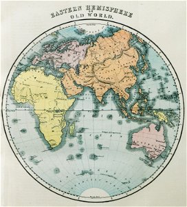 Eastern Hemisphere or Old World - Ainsworth William Francis - 1870
