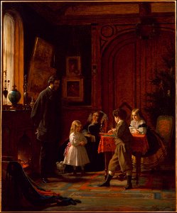 Eastman Johnson - Christmas-Time, The Blodgett Family