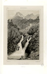 Eaux-Bonnes - Cascade des Eaux-Bonnes - Vue prise au-dessous du chemin d'Aas - Fonds Ancely - B315556101 A PETIT 2 023