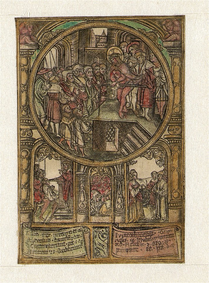 Ecce Homo ca.1519 print by Jacob Cornelisz van Oostsanen and Master S., S.IV 12749, Prints Department, Royal Library of Belgium