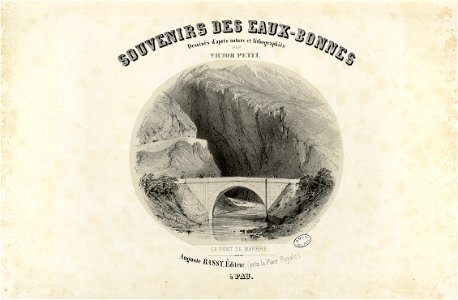 Eaux-Bonnes - Le Pont de Marbre (vignette au titre) - Fonds Ancely - B315556101 A PETIT 2 013