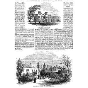 Easton Lodge 1847 fire ~ The Illustrated London News