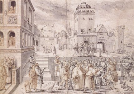 Ecce Homo, by Hans Holbein the Younger after Lucas van Leyden
