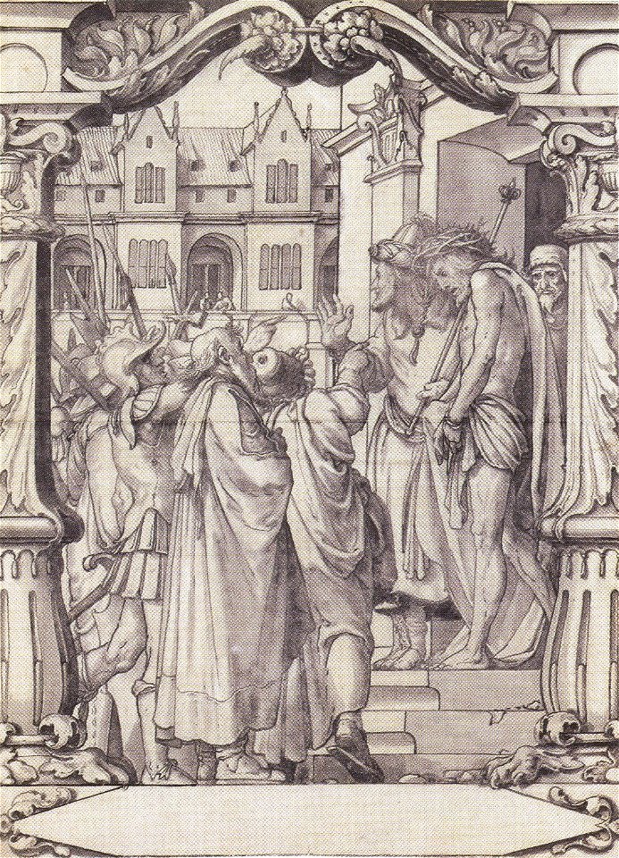 Ecce Homo, design for a stained glass window by Hans Holbein the Younger