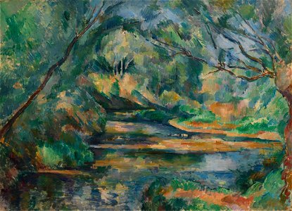 Eau courante en sous-bois, par Paul Cézanne, Cleveland Museum of Art