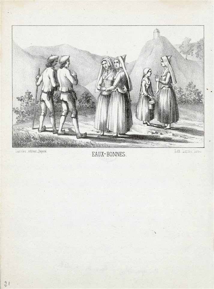 Eaux-Bonnes (1er exemplaire) - Fonds Ancely - B315556101 A PAPIER 2 025
