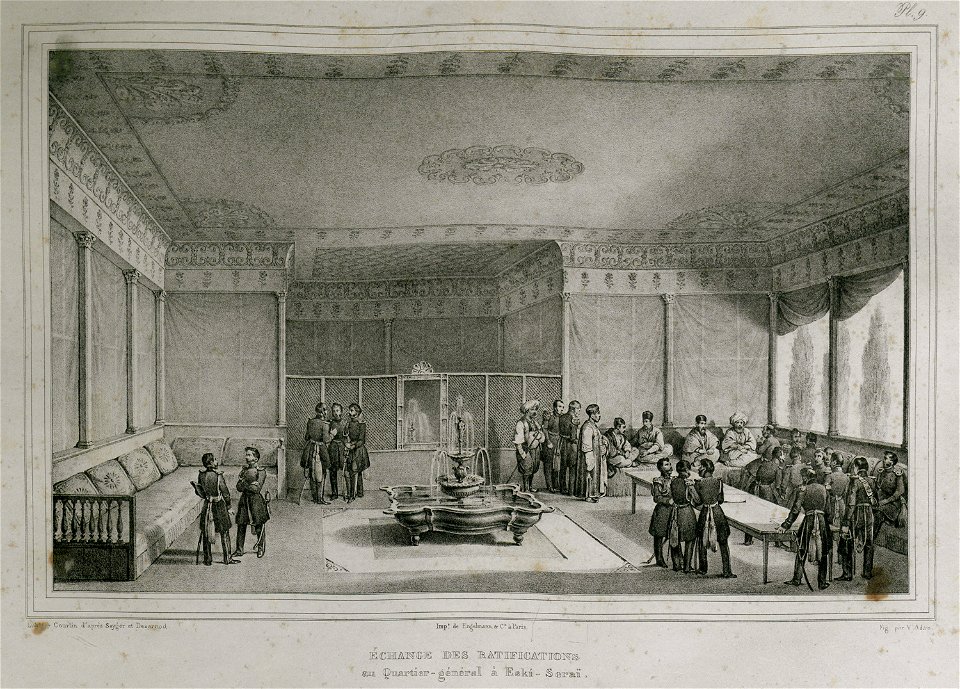 Echange des ratifications au Quartier-général à Eski-Serai - Sayger C - 1834