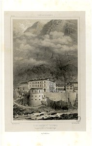 Eaux-Chaudes - Etablissement thermal - Vue prise du côté de la Promenade d'Argout - Fonds Ancely - B315556101 A PETIT 2 031