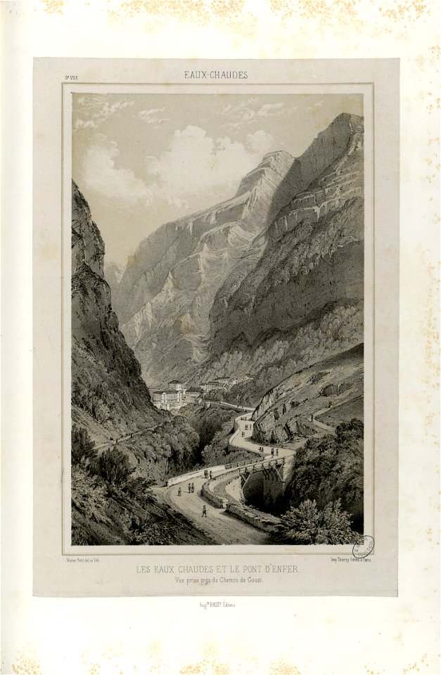 Eaux-Chaudes - Les Eaux-Chaudes et le Pont d'Enfer - Vue prise près du Chemin de Goust - Fonds Ancely - B315556101 A PETIT 2 032
