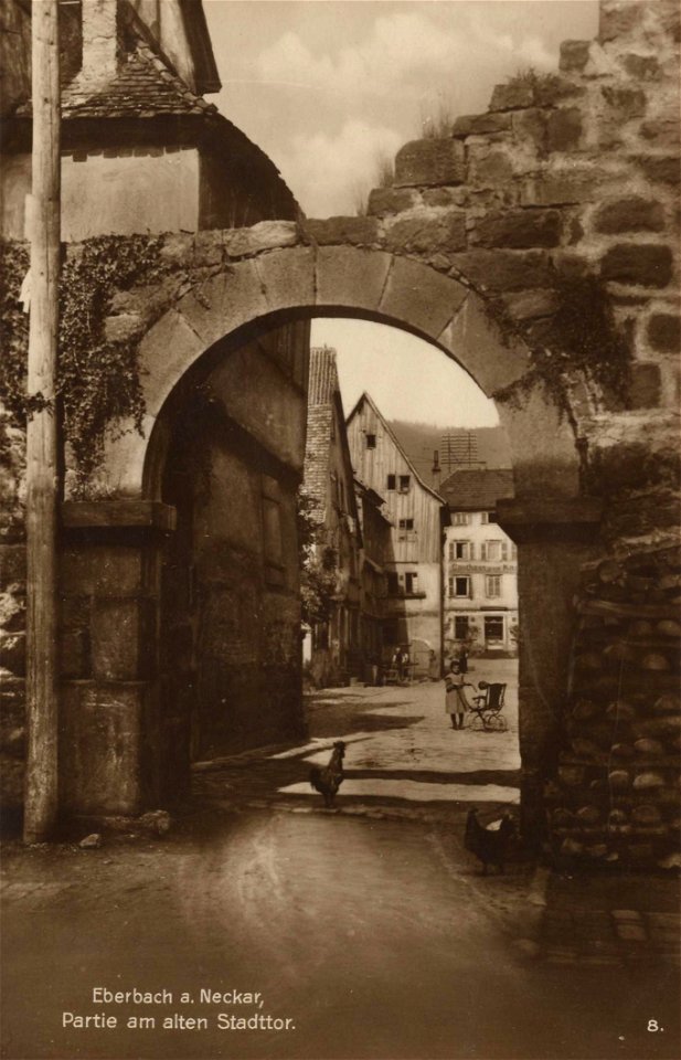 Eberbach (Neckar), Baden-Württemberg - Altes Stadttor (Zeno Ansichtskarten)