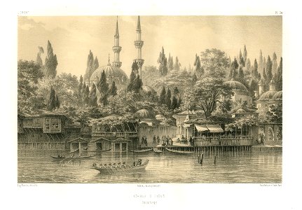 Echèlle d'Eyoub (Constantinople) - Flandin Eugène - 1853