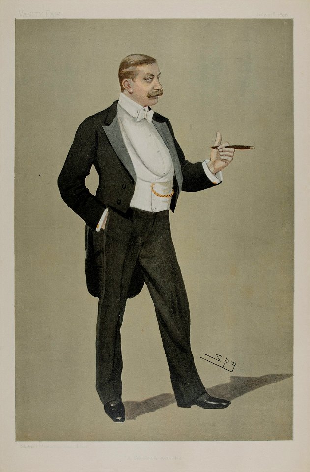 Baron Hermann von Eckardstein Vanity Fair 21 July 1898
