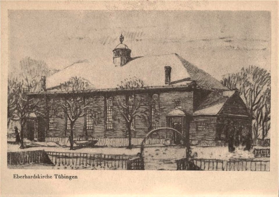 Eberhardskirche, Zeichn (AK 541G46 Gebr. Metz)