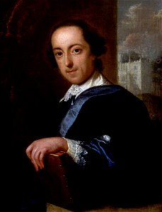 John Giles Eccardt - Portrait of Horace Walpole (1754)