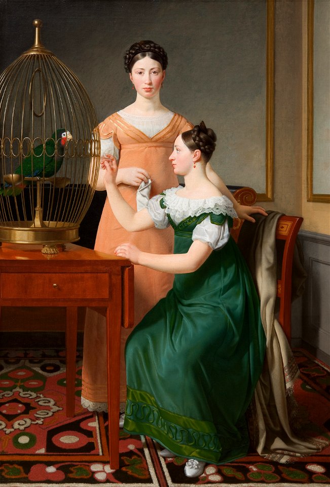 C.W. Eckersberg - Mendel Levin Nathanson's Elder Daughters, Bella and Hanna - Google Art Project