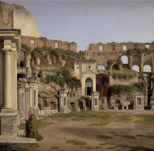 Eckersberg, CW - Et parti af det indre af Colosseum - 1816