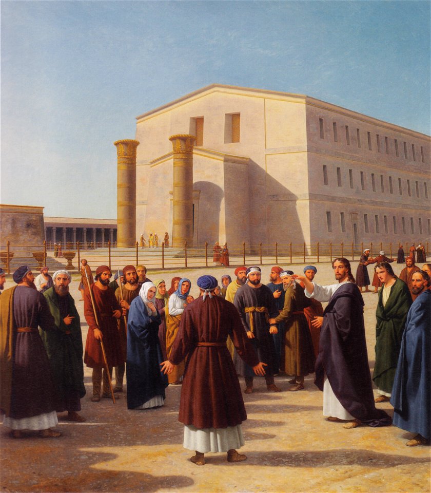 Eckersberg, CW - Jesus fristes af farisæerne - 1843