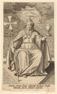 Ecclesia print by Philip Galle, S.I 1705, Prints Department, Royal Library of Belgium