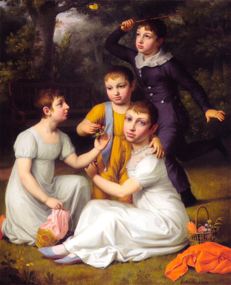 Eckersberg, CW - Portræt af Johannes Søbøtkers fire ældste børn - 1806