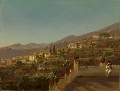 Johan Fredrik Eckersberg - View of Funchal, Madeira - NG.M.03396 - National Museum of Art, Architecture and Design. Free illustration for personal and commercial use.