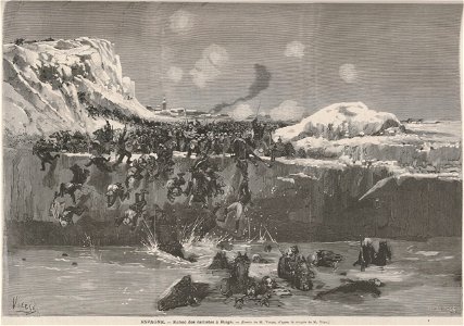 Echec des carlistes à Berga, de Vierge