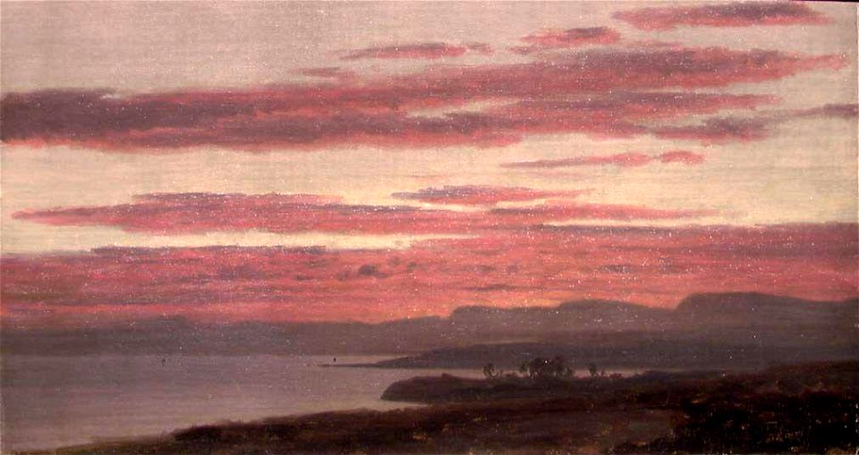 Johan Fredrik Eckersberg - View of the Oslofjord - NG.M.00899 - National Museum of Art, Architecture and Design. Free illustration for personal and commercial use.