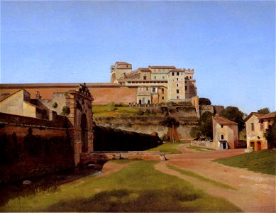 Eckersberg-christoffer-wilhelm-rome-porta-angelica-and-part-of-the-vatican