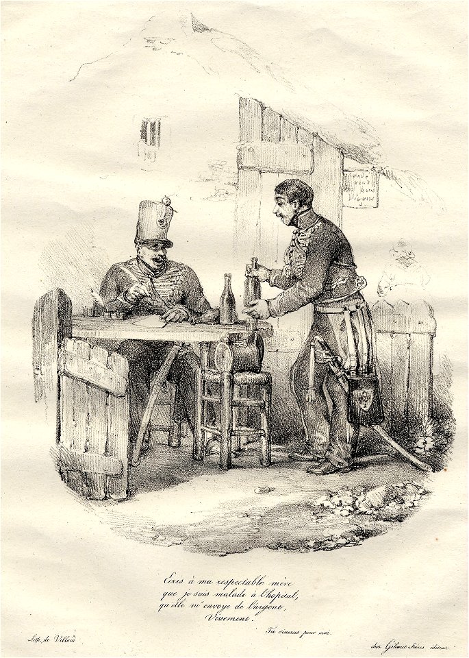 Ecris à ma respectable mére que je suis malade à l'hopital (BM 1869,0410.50)