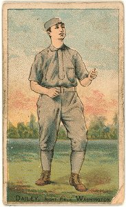 Ed Dailey, Washington Statesmen, baseball card portrait LCCN2007680782