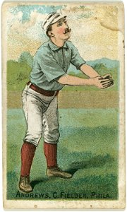 Ed Andrews, Philadelphia Quakers, baseball card portrait LCCN2007680775