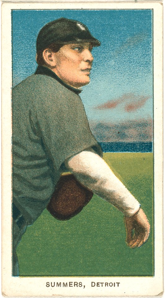 Ed Summers, Detroit Tigers, baseball card portrait LCCN2008676801