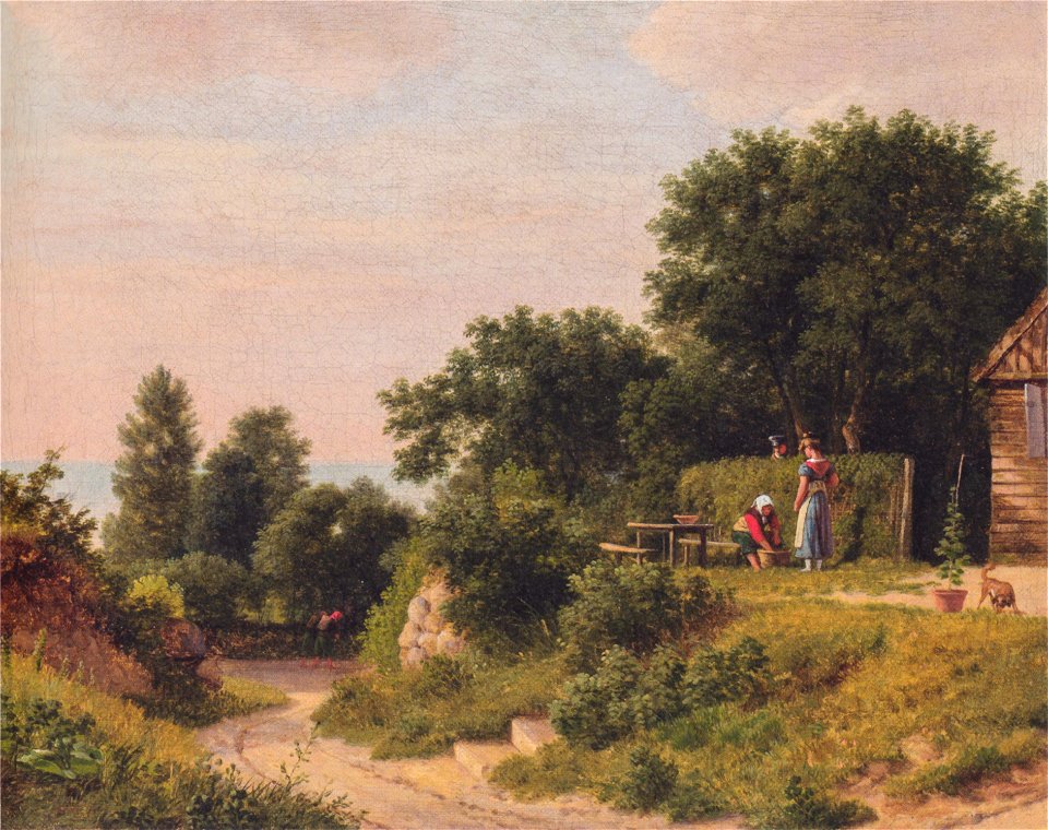 Eckersberg, CW - Parti ved landstedet Rolighed i Charlottenlund - 1825