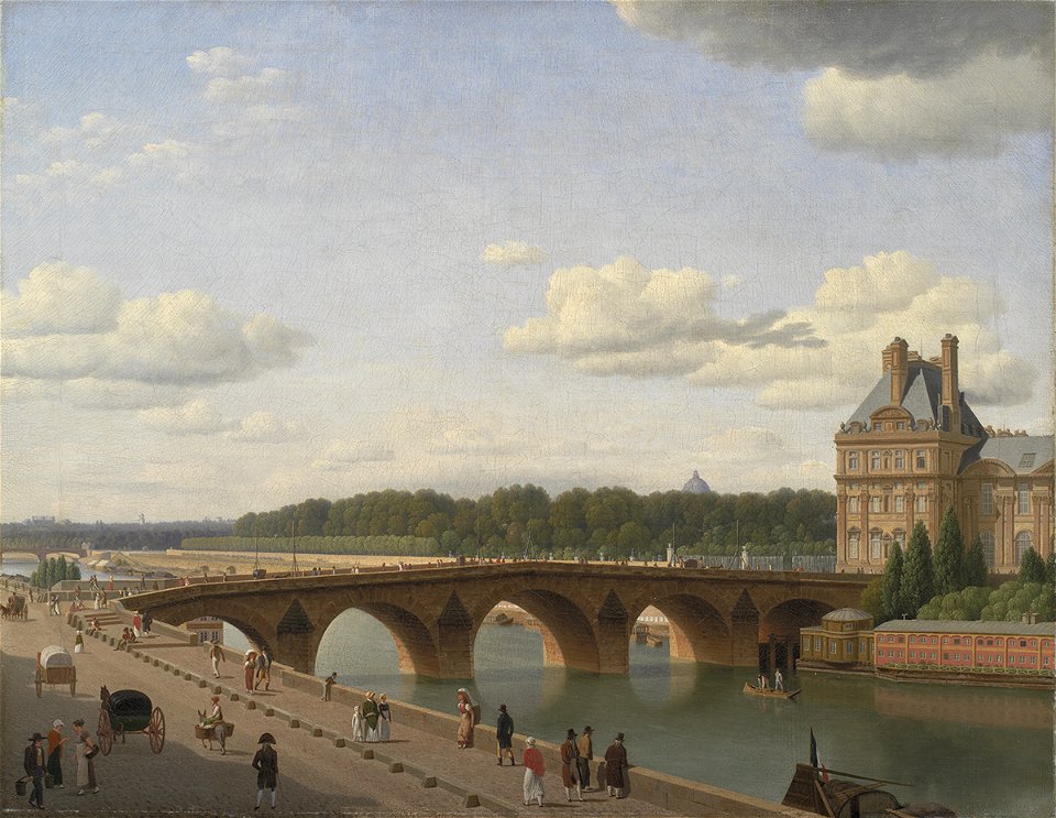 Eckersberg, CW - Udsigt ved Pont Royal fra Quai Voltaire i Paris - 1812