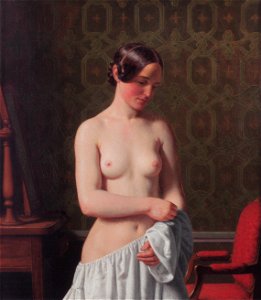 Eckersberg, CW - En ung pige, som klæder sig af - 1844