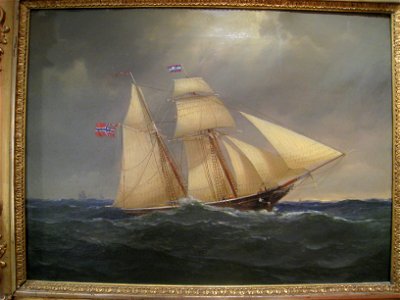 Johan Fredrik Eckersberg - Skonnert I Krapp Sjø - IMG 9365